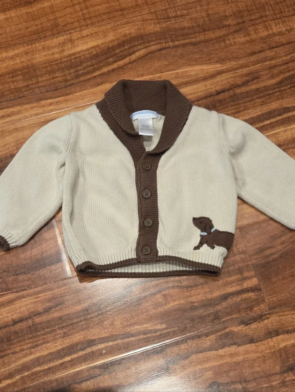 Janie and Jack EUC 6-12 Months Dachsund Bodysuit, Corduroy Overalls and Sweater